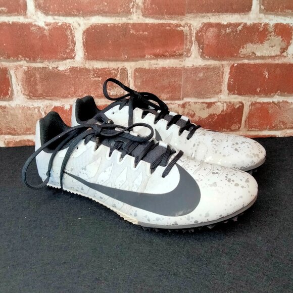 Nike Mens Spikes Size 8 Zoom Rival S Track Running Spikes White 907564-005 - Picture 1 of 7